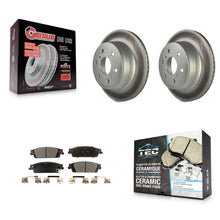 Load image into Gallery viewer, Rear Coat Brake Rotor Ceramic Pad Kit For Chevrolet Silverado 1500 GMC Sierra XL