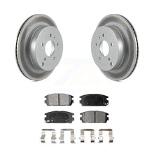 Charger l&#39;image dans la galerie, Rear Coated Brake Rotor Ceramic Pad Kit For Chevrolet Equinox Saturn Vue Captiva