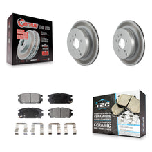 Load image into Gallery viewer, Rear Coated Brake Rotor Ceramic Pad Kit For Chevrolet Equinox Saturn Vue Captiva