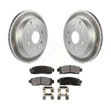 Rear Coated Brake Rotors Ceramic Pad Kit For Chevrolet Traverse GMC Acadia Buick