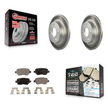 Charger l'image dans la galerie, [Rear] 2008-2009 Saturn Astra Premium Coated Rotors &amp; Ceramic Pads Brake Kit For Max Braking