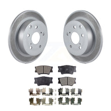 Charger l&#39;image dans la galerie, Rear Coated Disc Brake Rotors And Ceramic Pad Kit For Toyota Matrix Pontiac Vibe