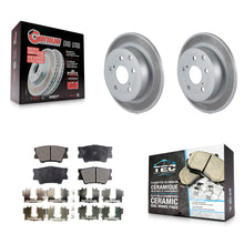 Load image into Gallery viewer, Rear Coated Disc Brake Rotors And Ceramic Pad Kit For Toyota Matrix Pontiac Vibe