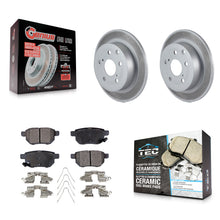 Load image into Gallery viewer, [Rear] 2010 Toyota Matrix XRS Premium Coated Rotors &amp; Ceramic Pads Brake Kit For Max Braking