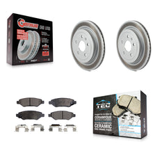 Load image into Gallery viewer, Rear Coated Disc Brake Rotor &amp; Ceramic Pad Kit For Chevrolet Camaro Cadillac CTS