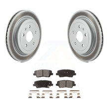 Load image into Gallery viewer, Rear Coated Disc Brake Rotors And Ceramic Pads Kit For Cadillac CTS