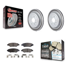 Load image into Gallery viewer, Rear Coated Disc Brake Rotors And Ceramic Pads Kit For Cadillac SRX Saab 9-4X