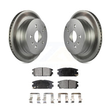 Charger l&#39;image dans la galerie, Rear Coated Disc Brake Rotor &amp; Ceramic Pad Kit For Chevrolet Equinox GMC Terrain