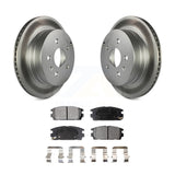 Rear Coated Disc Brake Rotor & Ceramic Pad Kit For Chevrolet Equinox GMC Terrain