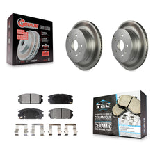Load image into Gallery viewer, Rear Coated Disc Brake Rotor &amp; Ceramic Pad Kit For Chevrolet Equinox GMC Terrain