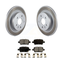 Rear Coated Disc Brake Rotors And Ceramic Pads Kit For Chevrolet Cruze