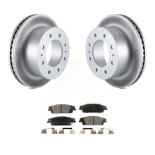 Load image into Gallery viewer, Rear Coated Disc Brake Rotors And Ceramic Pads Kit For Chevrolet Suburban