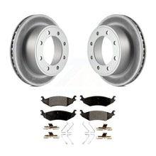 Load image into Gallery viewer, Rear Coated Disc Brake Rotor And Ceramic Pad Kit For 2007 Ford E-150 To 10 16 06