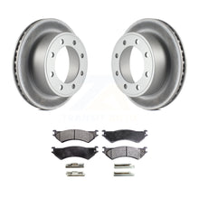 Load image into Gallery viewer, Rear Coat Brake Rotors Ceramic Pad Kit For Ford E-350 Super Duty E-250 Econoline