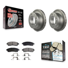 Charger l'image dans la galerie, Rear Coat Brake Rotors Ceramic Pad Kit For Ford F-250 Super Duty F-350 Excursion