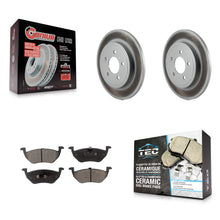 Load image into Gallery viewer, Rear Coat Disc Brake Rotor Ceramic Pad Kit For Ford Escape Mercury Mariner Mazda