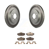 Rear Coated Disc Brake Rotors And Ceramic Pads Kit For Ford Mustang