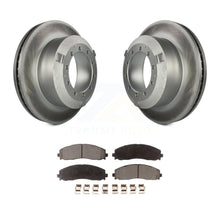 Charger l&#39;image dans la galerie, Rear Coated Brake Rotors Ceramic Pad Kit For Ford F-350 Super Duty Cab &amp; Chassis