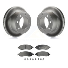 Charger l&#39;image dans la galerie, Rear Coat Brake Rotors Ceramic Pad Kit For 2005-2007 Ford F-250 Super Duty F-350