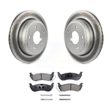 Rear Coated Disc Brake Rotor & Ceramic Pad Kit For Ford Ranger Mazda B2300 B4000