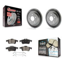 Load image into Gallery viewer, Rear Coated Disc Brake Rotors And Ceramic Pads Kit For Ford Focus