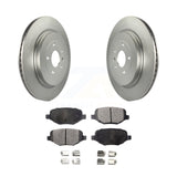 Rear Coated Brake Rotor Ceramic Pad Kit For Ford Explorer Police Interceptor MKS