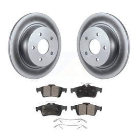 Rear Coat Disc Brake Rotor Ceramic Pad Kit For Ford Escape Transit Connect C-Max