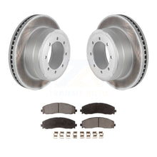 Charger l&#39;image dans la galerie, Rear Coat Disc Brake Rotor Ceramic Pad Kit For Ford F-250 Super Duty F-350 F-450