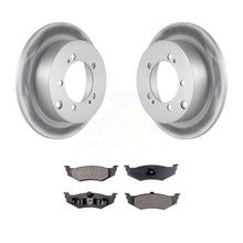 Load image into Gallery viewer, Rear Coat Brake Rotors Ceramic Pad Kit For Dodge Stratus With 14&quot; Factory Wheels