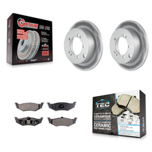 Load image into Gallery viewer, Rear Coat Brake Rotors Ceramic Pad Kit For Dodge Stratus With 14" Factory Wheels