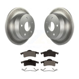 [Rear] 1999-2004 Jeep Grand Cherokee Premium Coated Rotors & Ceramic Pads Brake Kit For Max Braking