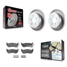 Charger l'image dans la galerie, Rear Coated Disc Brake Rotors And Ceramic Pads Kit For Jeep Liberty Wrangler TJ