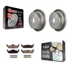 Load image into Gallery viewer, [Rear] 2003-2004 Dodge Dakota Premium Coated Rotors &amp; Ceramic Pads Brake Kit For Max Braking