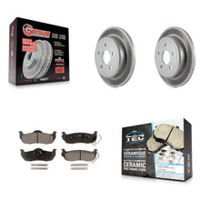 Load image into Gallery viewer, Rear Coated Disc Brake Rotor &amp; Ceramic Pad Kit For Jeep Grand Cherokee Commander