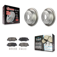 Charger l'image dans la galerie, Rear Coated Disc Brake Rotors And Ceramic Pads Kit For Jeep Wrangler JK
