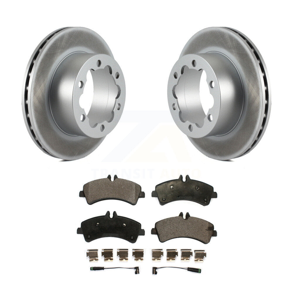 Rear Coat Disc Brake Rotor Ceramic Pad Kit For Sprinter 3500 Mercedes-Benz Dodge