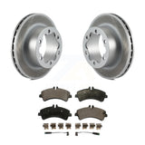 Rear Coat Disc Brake Rotor Ceramic Pad Kit For Sprinter 3500 Mercedes-Benz Dodge