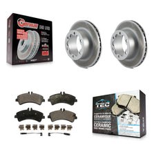 Charger l'image dans la galerie, Rear Coat Disc Brake Rotor Ceramic Pad Kit For Sprinter 3500 Mercedes-Benz Dodge