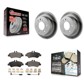 Rear Coat Brake Rotor Ceramic Pad Kit For Sprinter 2500 Mercedes-Benz Dodge 3500