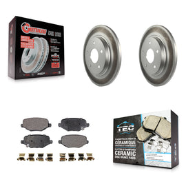 Rear Coated Brake Rotors Ceramic Pad Kit For Dodge Grand Caravan Chrysler Town &