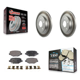 Rear Coated Brake Rotors Ceramic Pad Kit For Dodge Grand Caravan Chrysler Town &