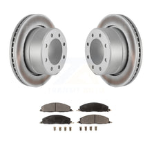 Charger l&#39;image dans la galerie, Rear Coated Disc Brake Rotors And Ceramic Pads Kit For Ram 2500 3500 1500 Dodge