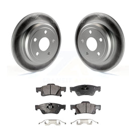 Rear Coat Disc Brake Rotor Ceramic Pad Kit For Jeep Grand Cherokee Dodge Durango