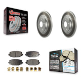 Rear Coat Brake Rotor Ceramic Pad Kit For Dodge Grand Caravan Journey Chrysler &