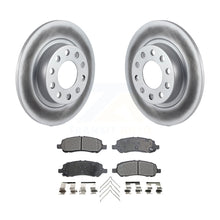 Charger l&#39;image dans la galerie, Rear Coated Disc Brake Rotors And Ceramic Pads Kit For 2013-2016 Dodge Dart