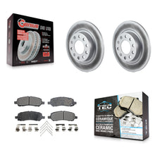 Charger l'image dans la galerie, [Rear] 2013-2016 Dodge Dart Premium Coated Rotors &amp; Ceramic Pads Brake Kit For Max Braking