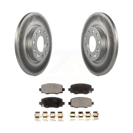 Rear Coated Disc Brake Rotors And Ceramic Pad Kit For Jeep Cherokee Chrysler 200