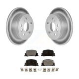 Rear Coated Disc Brake Rotors And Ceramic Pads Kit For Toyota Camry Lexus ES300