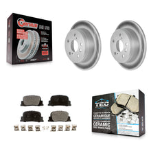 Charger l'image dans la galerie, Rear Coated Disc Brake Rotors And Ceramic Pads Kit For Toyota Camry Lexus ES300