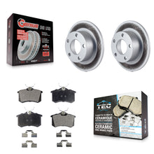 Load image into Gallery viewer, Rear Coated Disc Brake Rotors And Ceramic Pads Kit For Volkswagen Passat Audi A6